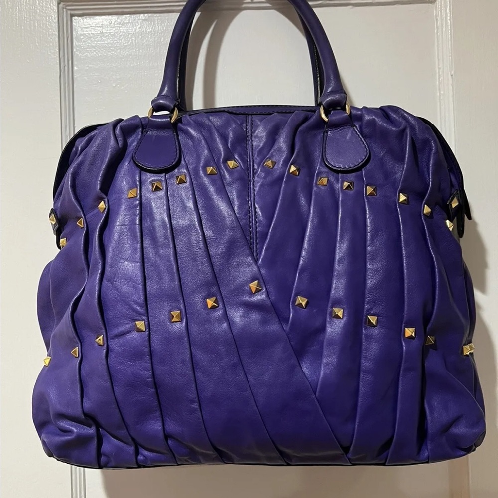 Valentino Maison Purple rockstud bag ASO Gossip Girl Jenny Humphrey - Picture 6 of 10
